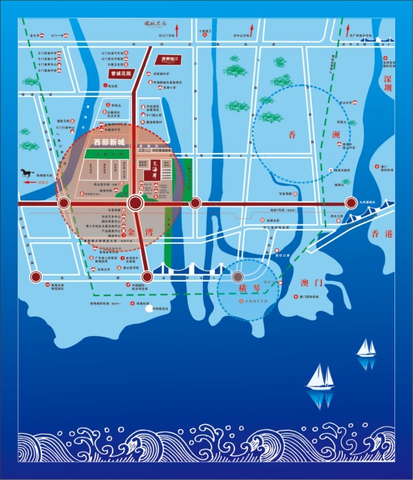 金碧丽江东海岸花园_区位图_1