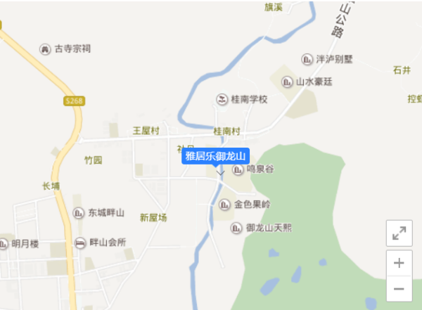 雅居乐御龙山区位图