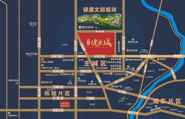 颐泰兴园健康城区位图