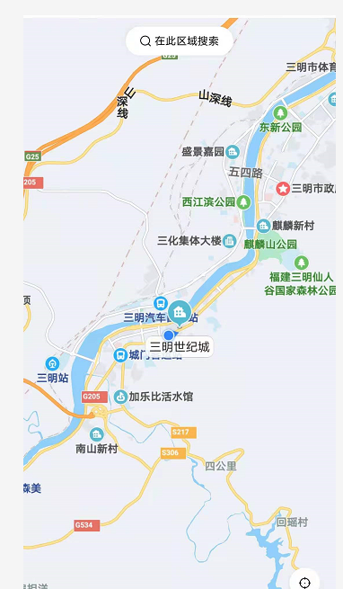 三明世纪城区位图