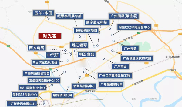 珠江弘阳时光荟区位图