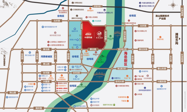 临朐中国铁建东来山语区位图