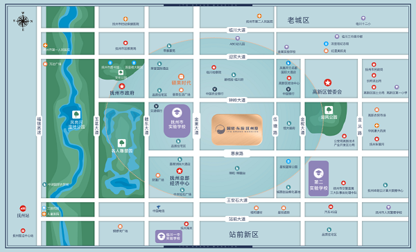 国贸东投抚州原区位图