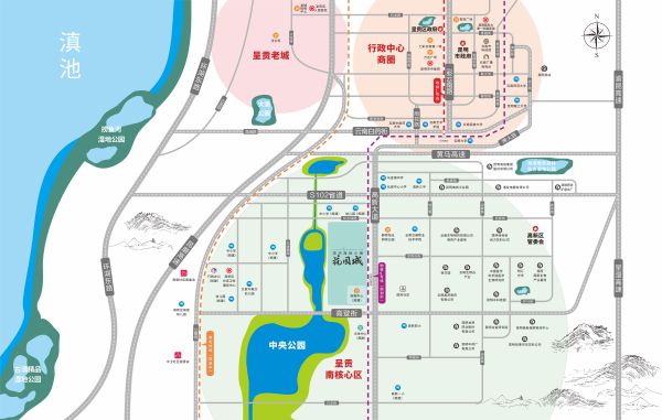 清华海峡小镇花园城区位图