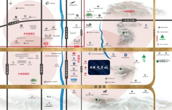 济南龙湖龙誉城_区位图_1