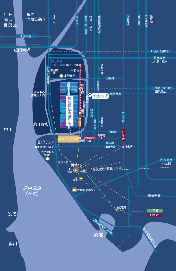 会展湾云岸广场区位图