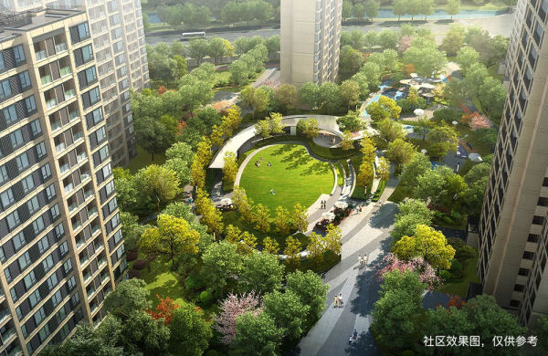 中建河风印月效果图