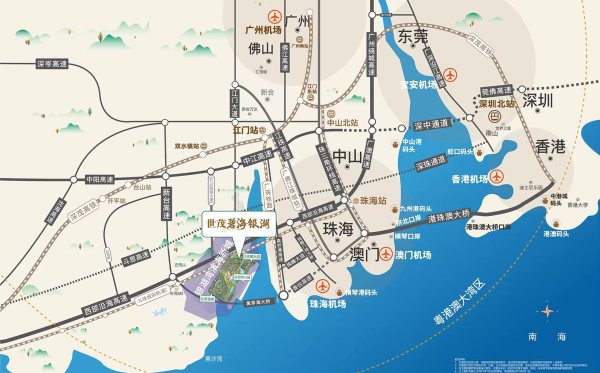 江门碧海银湖西岛花园效果图