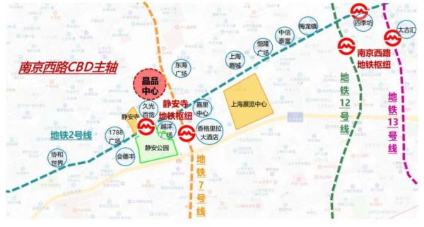 上海静安晶品中心区位图