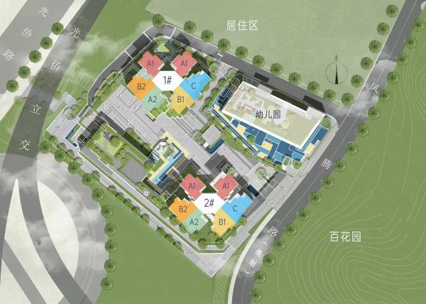 特发观月台效果图