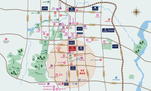 青州恒信山水翡翠名著_区位图_1