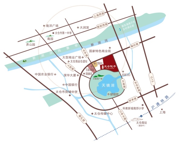 太仓院子区位图
