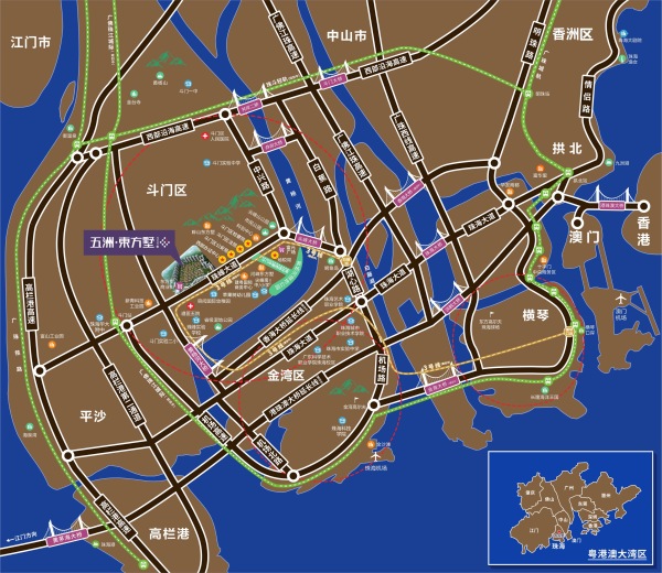 五洲东方墅_区位图_2