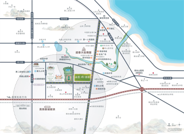 烟台森霆春晓区位图