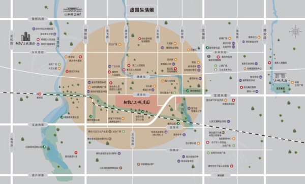 潍坊翔凯上城虞园_区位图_1