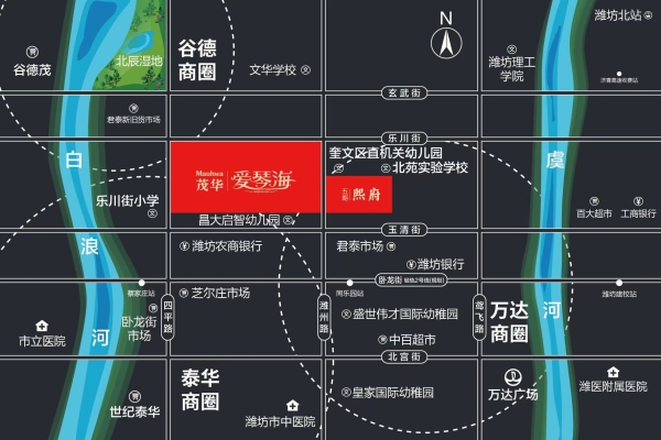 潍坊茂华熙府_区位图_1