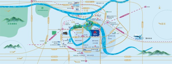 惠州天安数码城区位图