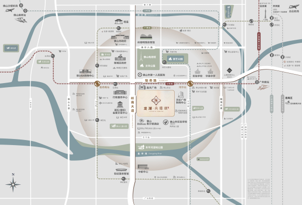 龙湖央璟颂区位图