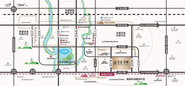济南恒世尚城中心区位图