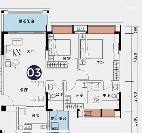 如愿居3室2厅2卫-96m²-2
