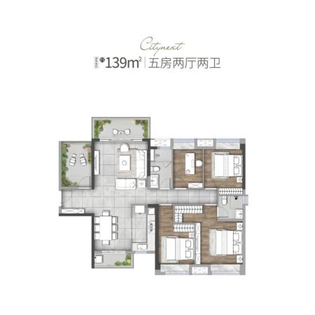 中交泷湾云城5室2厅2卫-139m²-3