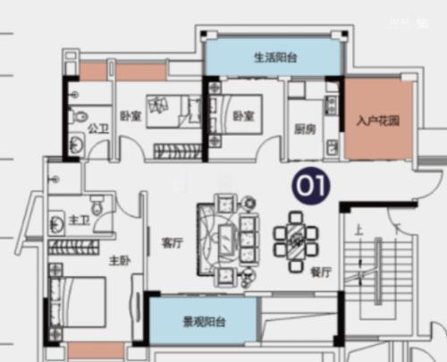 如愿居3室2厅2卫-121m²-7