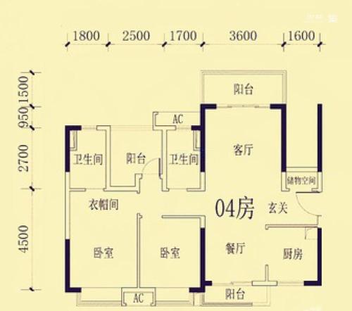 金地艺境天成3室2厅2卫-105m²-2