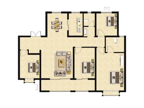 地平西棠甲第4室2厅2卫-160m²-12