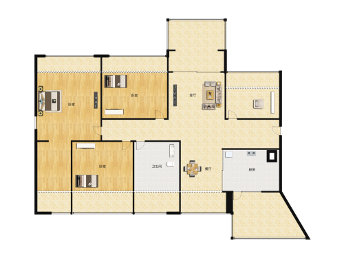 龙光玖龙台4室2厅1卫-105m²-2