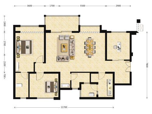 远大中央公园3室2厅2卫-122m²-3