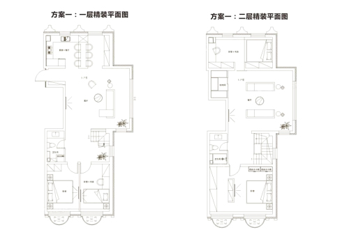 中央学府跃层N户型-5室2厅2卫1厨建筑面积208.00平米