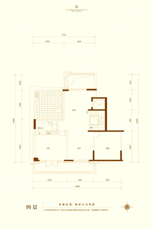 国瑞熙墅四层-3室3厅2卫1厨建筑面积330.25平米