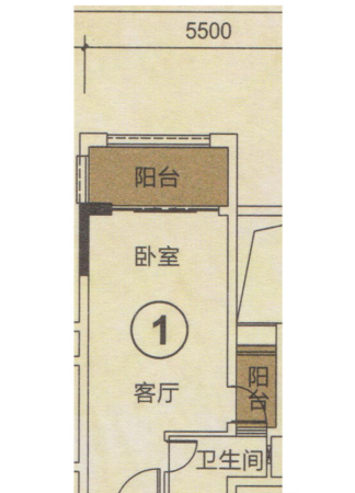 华策·凤凰美域1室1厅1卫0厨建筑面积33.00平米