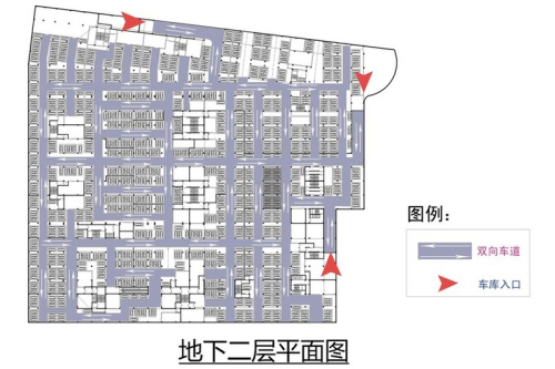南京常发广场2#3#4#办公地下二层平面图-1室1厅0卫0厨建筑面积40.00平米