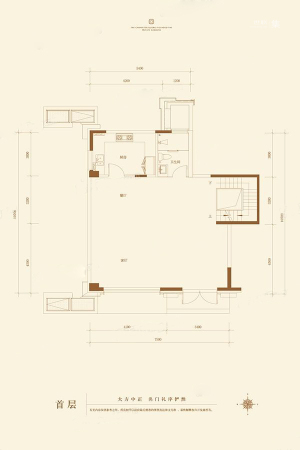 国瑞熙墅一层-3室3厅3卫1厨建筑面积339.48平米
