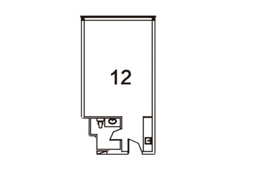 中储七星公馆B栋6-19层12户型-1室1厅1卫1厨建筑面积81.28平米