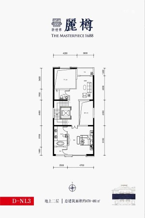 新世界丽樽西区D-NL3户型-地上二层-4室2厅6卫1厨建筑面积481.00平米