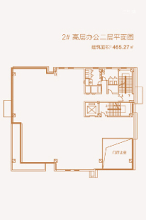 华泰中心户型-2#平面图-1室0厅0卫0厨建筑面积465.27平米