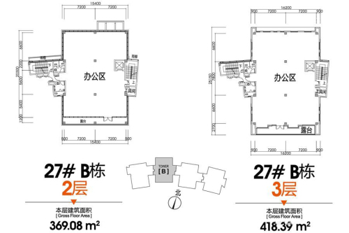科瀛智创谷27#B栋二层、三层户型-1室0厅0卫0厨建筑面积2376.92平米