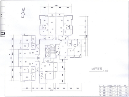 翰林名苑6栋-6栋-3室2厅2卫1厨建筑面积100.00平米