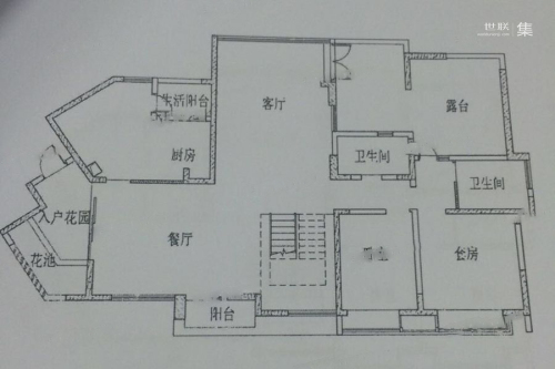 新鸿基悦城4-5、14-17#复式D户型-4室2厅3卫1厨建筑面积299.00平米