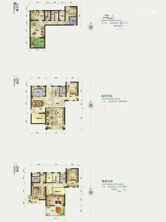 雁栖半岛CN户型-4室4厅5卫1厨建筑面积348.93平米