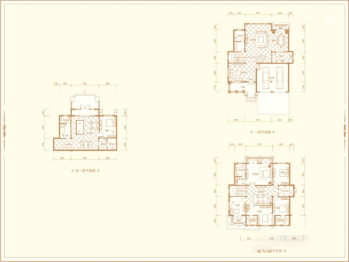 明发珍珠泉9号独栋别墅113栋标准层B户型-5室3厅5卫1厨建筑面积425.55平米