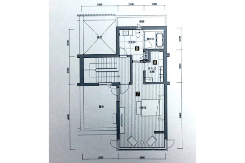 积水·裕沁听月轩TownhouseC1C3户型3F-5室2厅3卫1厨建筑面积254.51平米