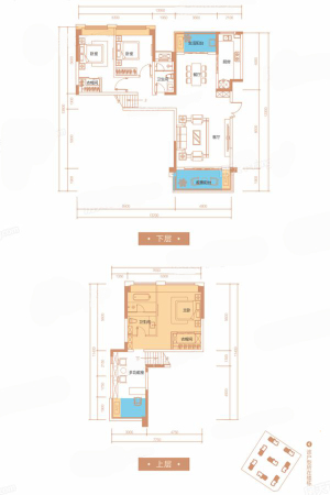 枫丹西悦一期一批次B4偶数层-4室2厅2卫1厨建筑面积158.08平米
