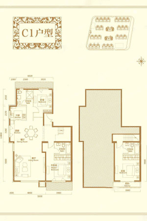 天恒·摩墅C1户型-3室2厅3卫1厨建筑面积162.35平米