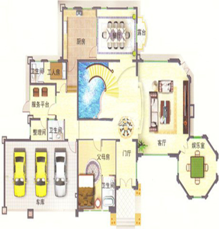 菊城建华花园4室2厅3卫1厨建筑面积120.00平米