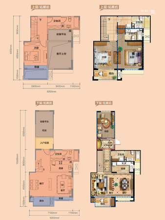 富阳宝龙城市广场跃层-3室2厅3卫0厨建筑面积119.00平米
