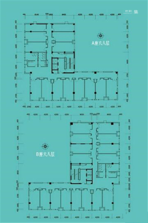 融创上城财富源项目楼层平面图-1室1厅1卫1厨建筑面积36.00平米