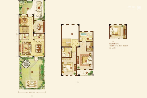 卧龙湖小镇香樟园B'户型-4室3厅2卫1厨建筑面积149.00平米